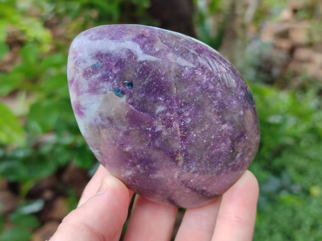 Polished Lepidolite Standing Free Forms x 6 From Ambatondrazaka, Madagascar - Toprock Gemstones and Minerals 
