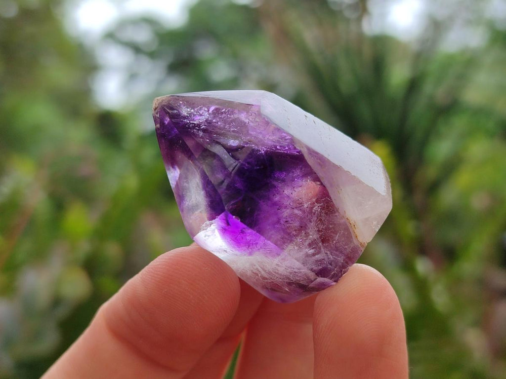 Polished Smokey Amethyst Window Crystals x 24 From Akansobe, Madagascar - Toprock Gemstones and Minerals 