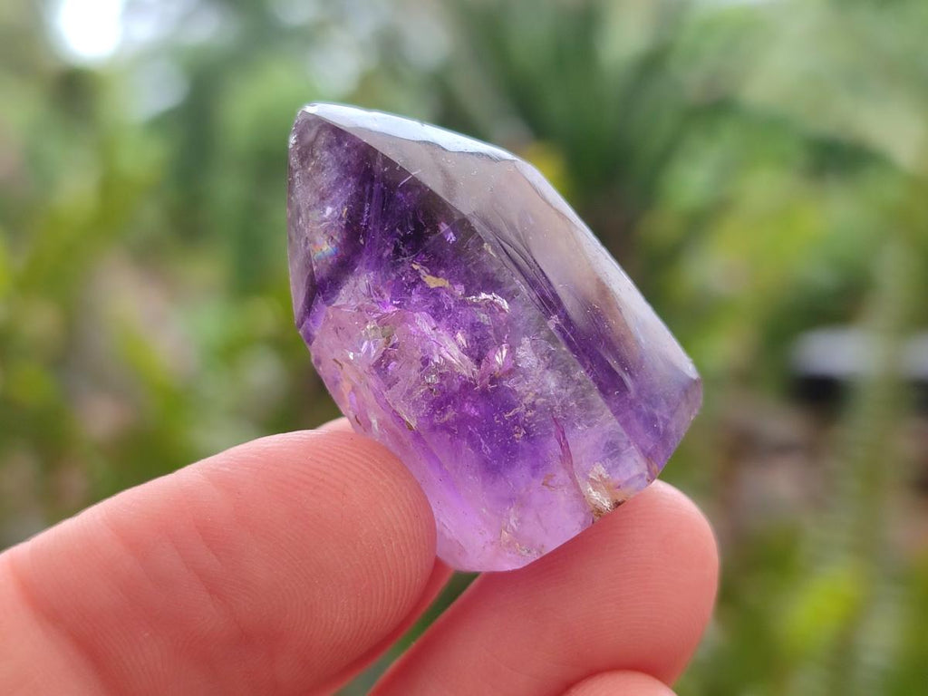 Polished Smokey Amethyst Window Crystals x 24 From Akansobe, Madagascar - Toprock Gemstones and Minerals 