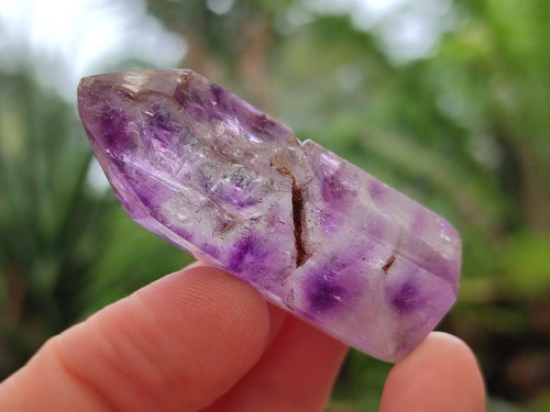 Polished Smokey Amethyst Window Crystals x 24 From Akansobe, Madagascar - Toprock Gemstones and Minerals 