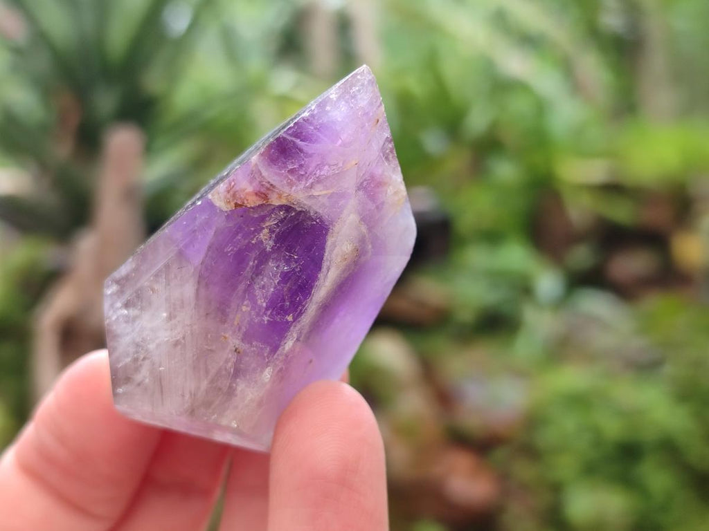 Polished Smokey Amethyst Window Crystals x 24 From Akansobe, Madagascar - Toprock Gemstones and Minerals 