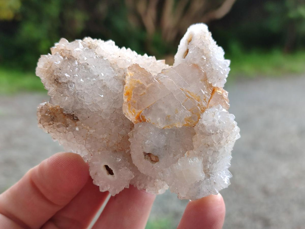 Natural Drusy Snow Finger Crystal Clusters x 24 From Albert's Mountain, Lesotho - Toprock Gemstones and Minerals 