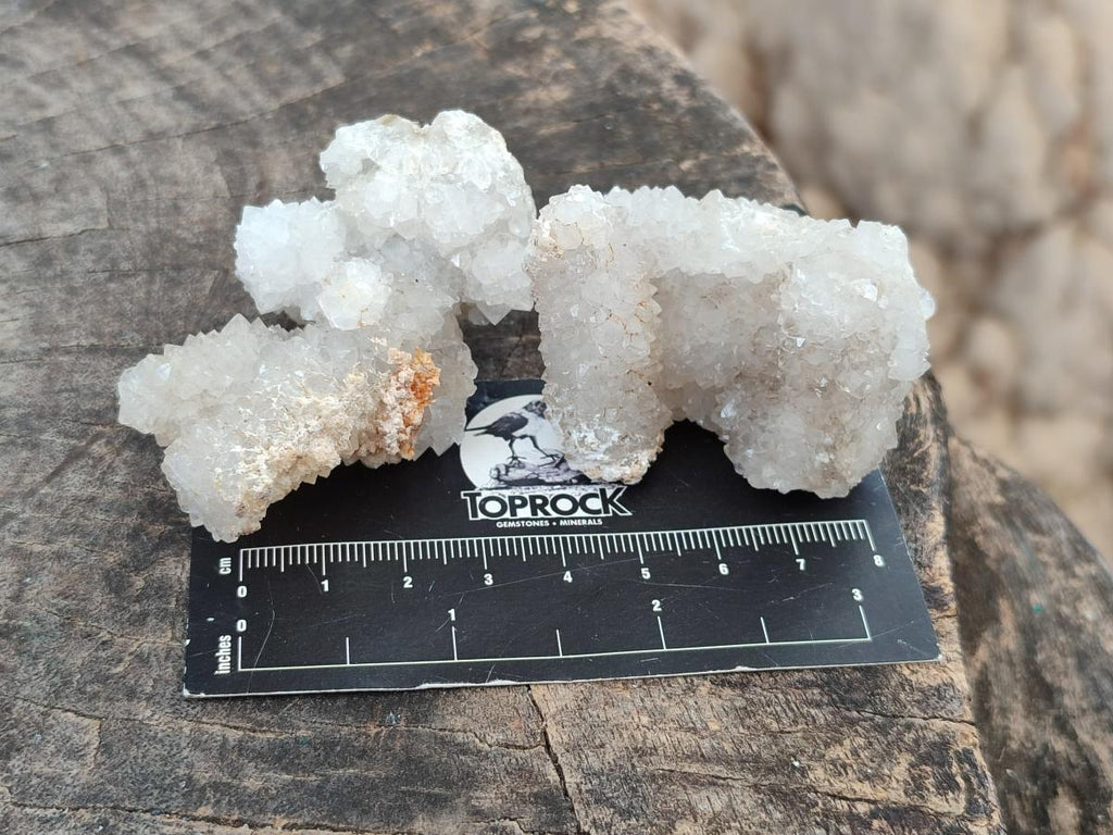 Natural Drusy Snow Finger Crystal Clusters x 24 From Albert's Mountain, Lesotho - Toprock Gemstones and Minerals 