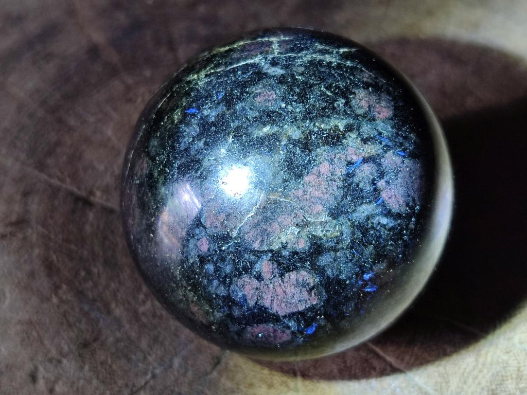 Polished Blue Iolite "Water Sapphire" Spheres x 6 From Madagascar - Toprock Gemstones and Minerals 