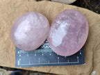 Polished Gemmy Rose Quartz Palm Stones x 12 From Madagascar - Toprock Gemstones and Minerals 