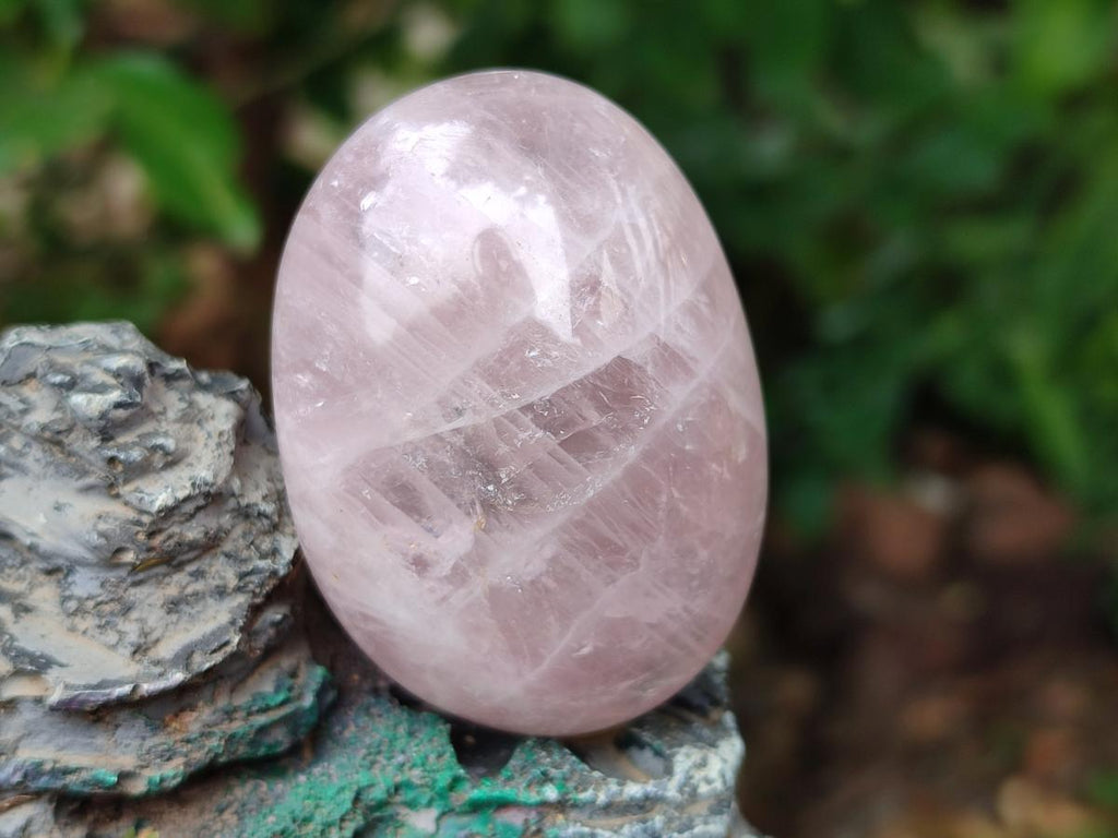 Polished Gemmy Rose Quartz Palm Stones x 12 From Madagascar - Toprock Gemstones and Minerals 