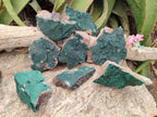 Natural Botryoidal Crystalline Malachite Specimens x 12 From Tenke Fungurume, Congo - Toprock Gemstones and Minerals 