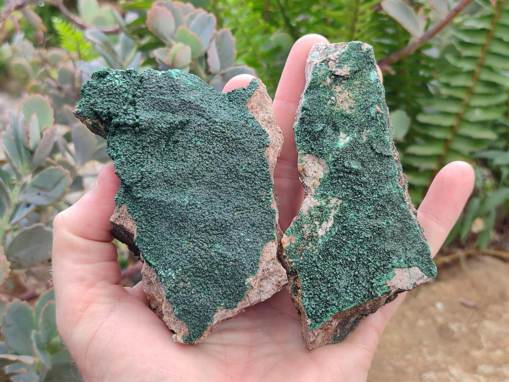 Natural Botryoidal Crystalline Malachite Specimens x 12 From Tenke Fungurume, Congo - Toprock Gemstones and Minerals 