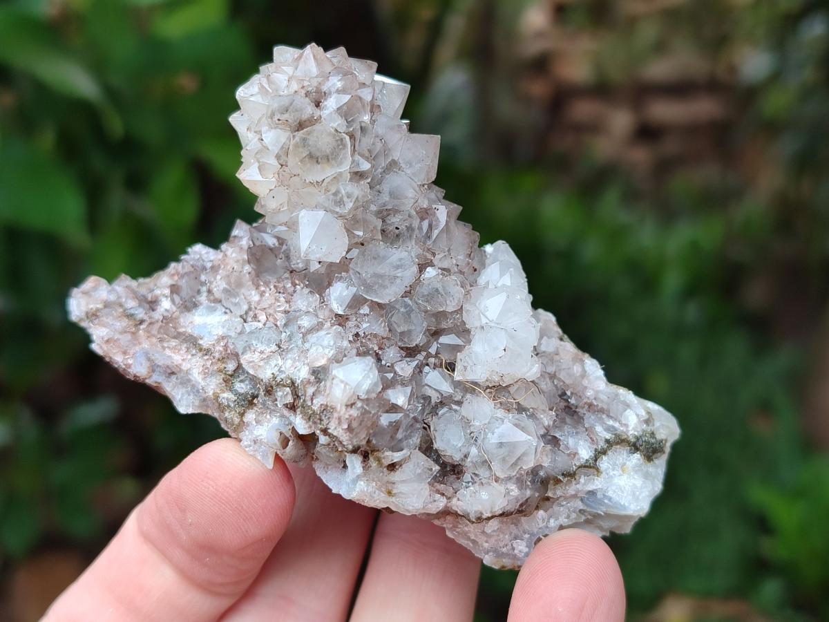 Natural Drusy Quartz Coated Spearhead Calcite Crystals x 12 From Albert's Mountain, Lesotho - Toprock Gemstones and Minerals 