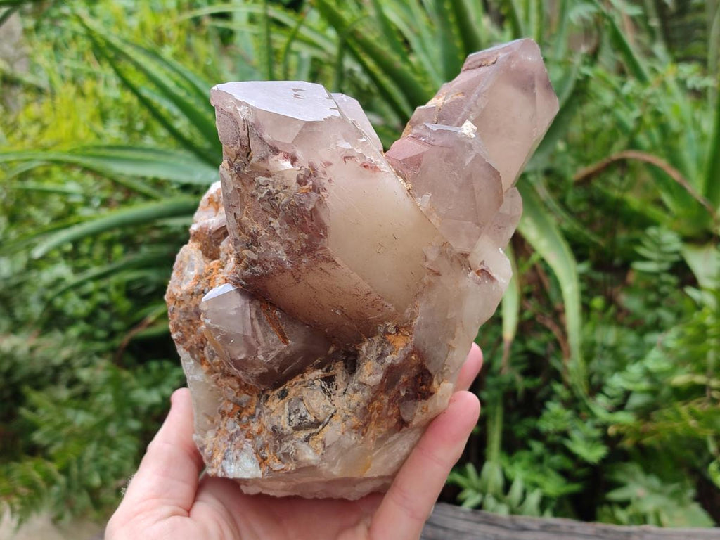 Natural Large Red Hematoid Quartz Crystal Cluster x 1 From Karoi, Zimbabwe - Toprock Gemstones and Minerals 