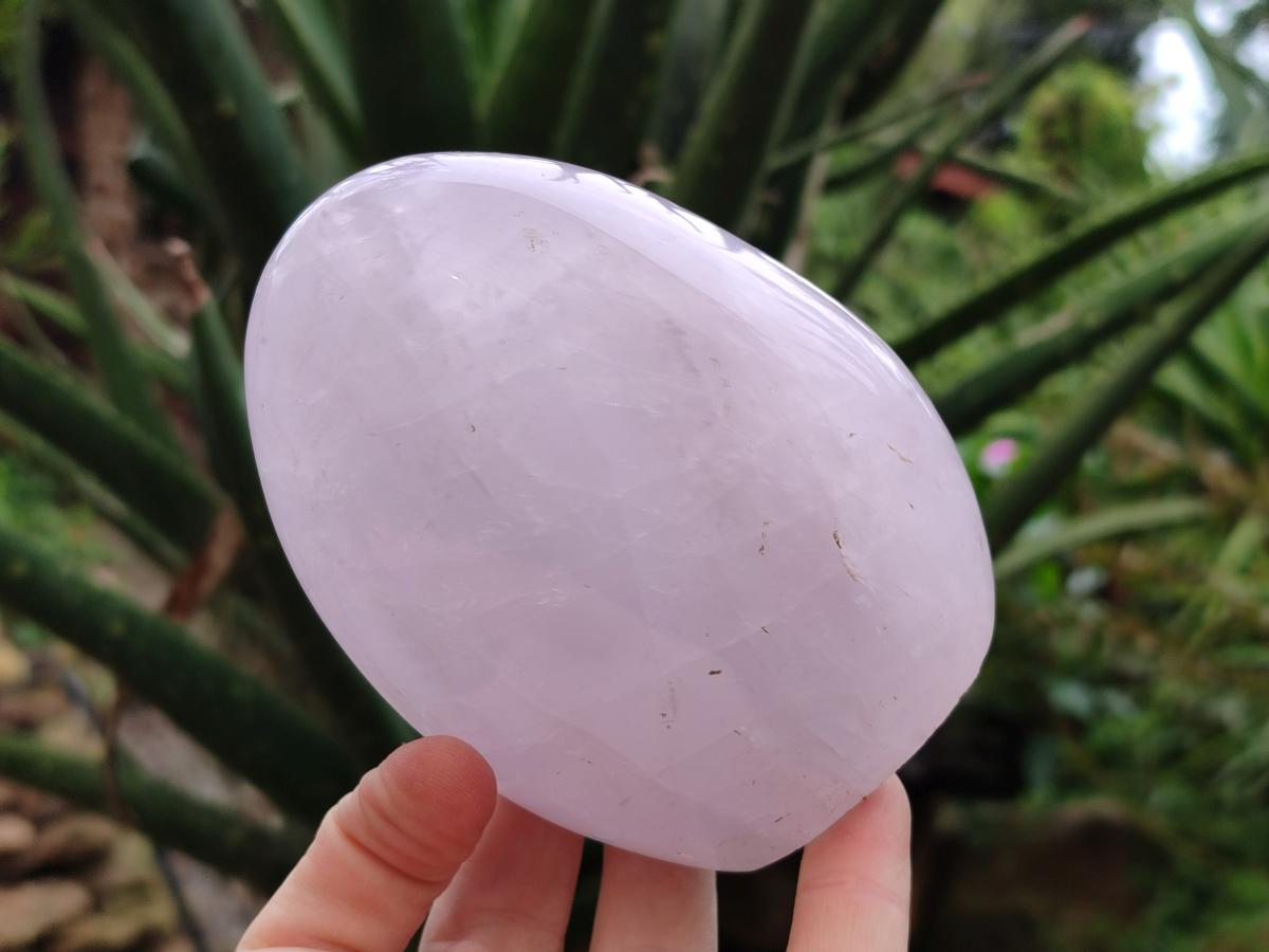 Polished Gemmy Rose Quartz Standing Free Forms x 2 From Madagascar - Toprock Gemstones and Minerals 