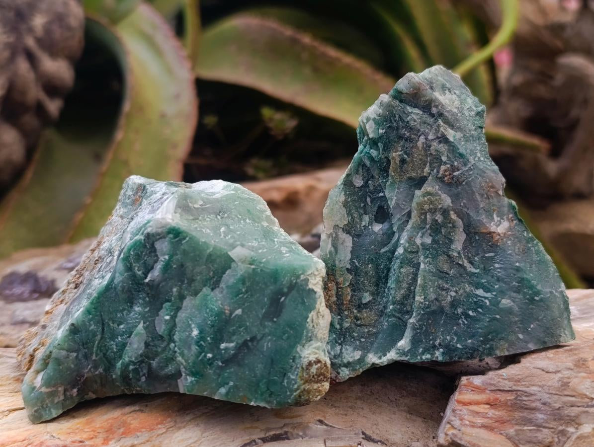 Natural Swazi Jade Cobbed Specimens x 12 From Swaziland - Toprock Gemstones and Minerals 