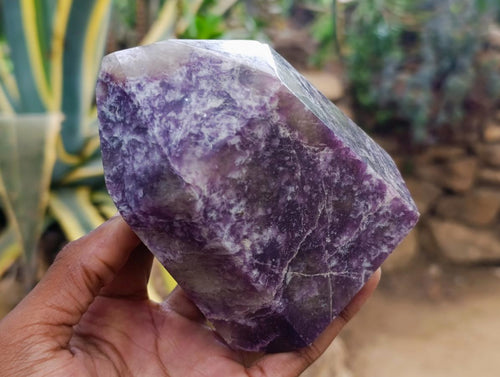 Polished Lepidolite Display Crystals x 2 From Ambatondrazaka, Madagascar - Toprock Gemstones and Minerals 