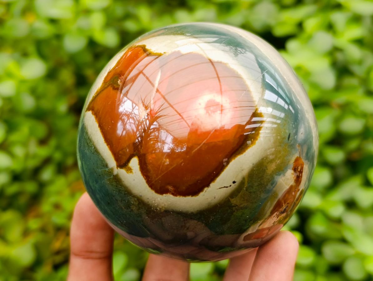 Polished Polychrome Jasper Spheres x 2 From NW Coast, Madagascar - Toprock Gemstones and Minerals 