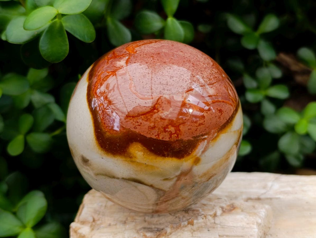 Polished Polychrome Jasper Spheres x 2 From NW Coast, Madagascar - Toprock Gemstones and Minerals 