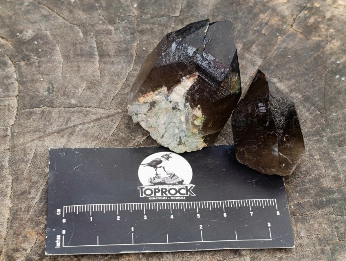 Natural Smokey Quartz Crystals x 35 From Mulanje, Malawi - Toprock Gemstones and Minerals 