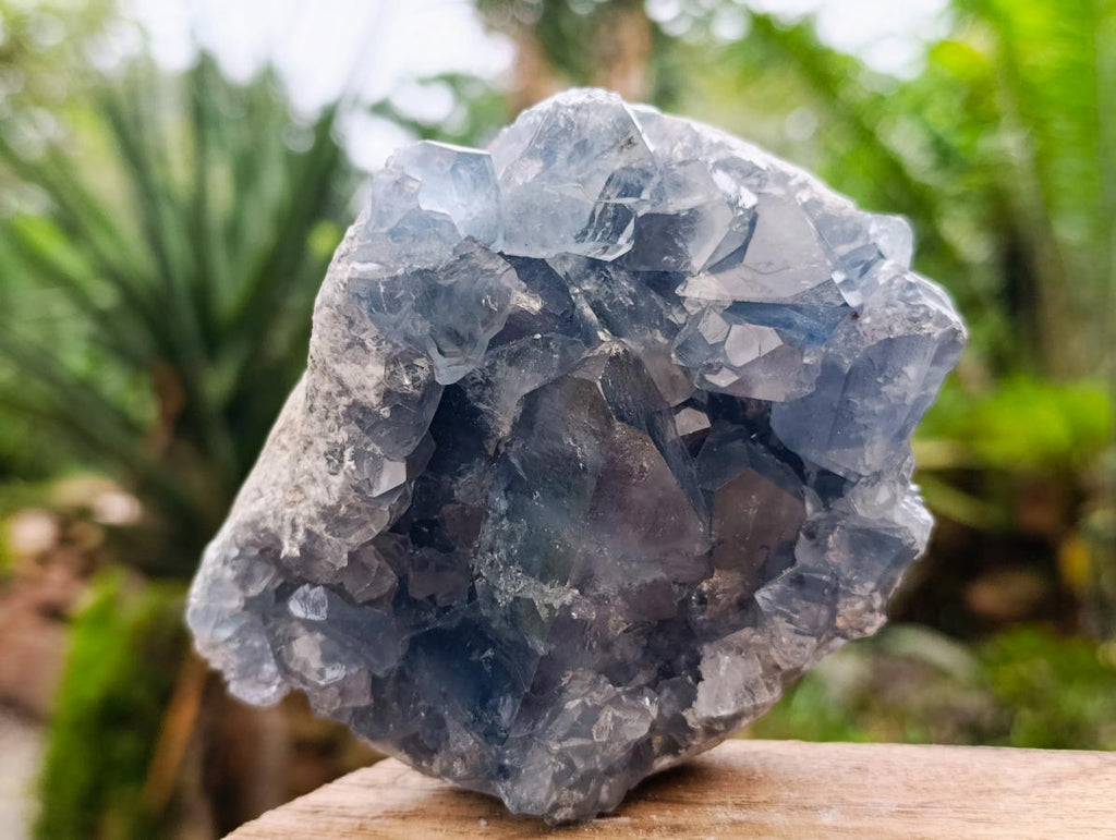 Natural Blue Celestite Specimens x 2 From Sakoany, Madagascar - Toprock Gemstones and Minerals 