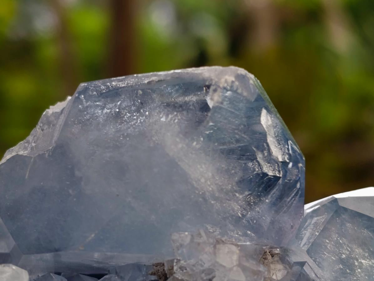 Natural Blue Celestite Specimens x 2 From Sakoany, Madagascar - Toprock Gemstones and Minerals 