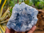 Natural Blue Celestite Specimens x 2 From Sakoany, Madagascar - Toprock Gemstones and Minerals 