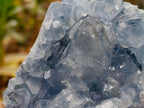 Natural Blue Celestite Specimens x 2 From Sakoany, Madagascar - Toprock Gemstones and Minerals 