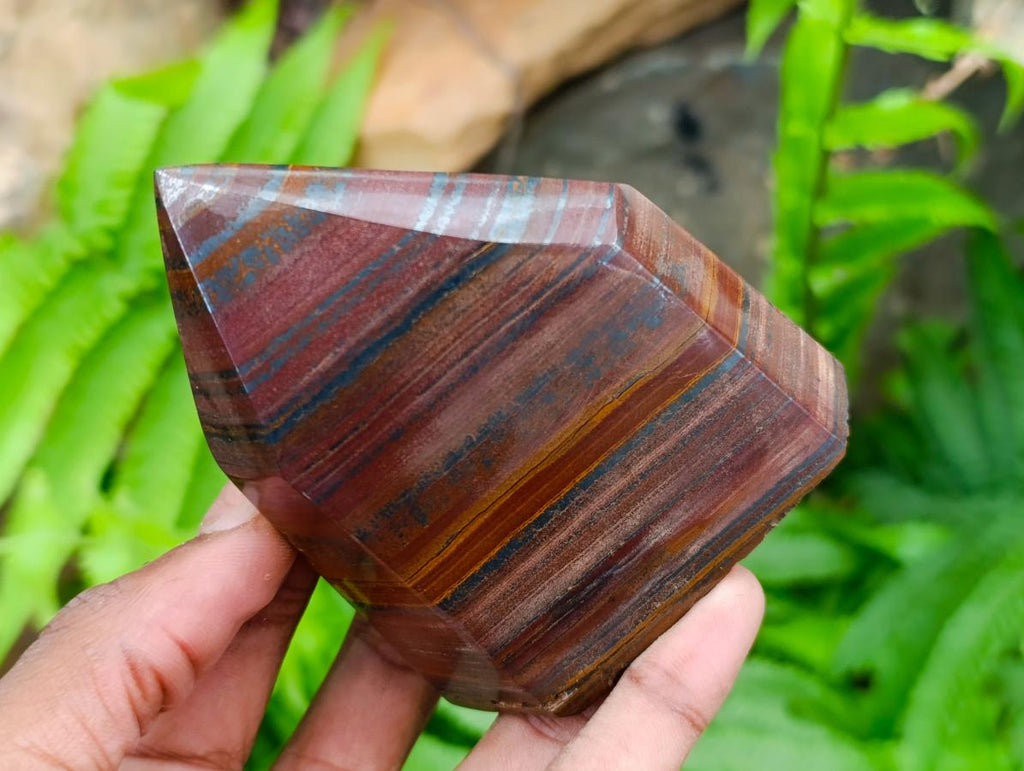 Polished Banded Tiger Iron Display Crystals x 4 From South Africa - Toprock Gemstones and Minerals 