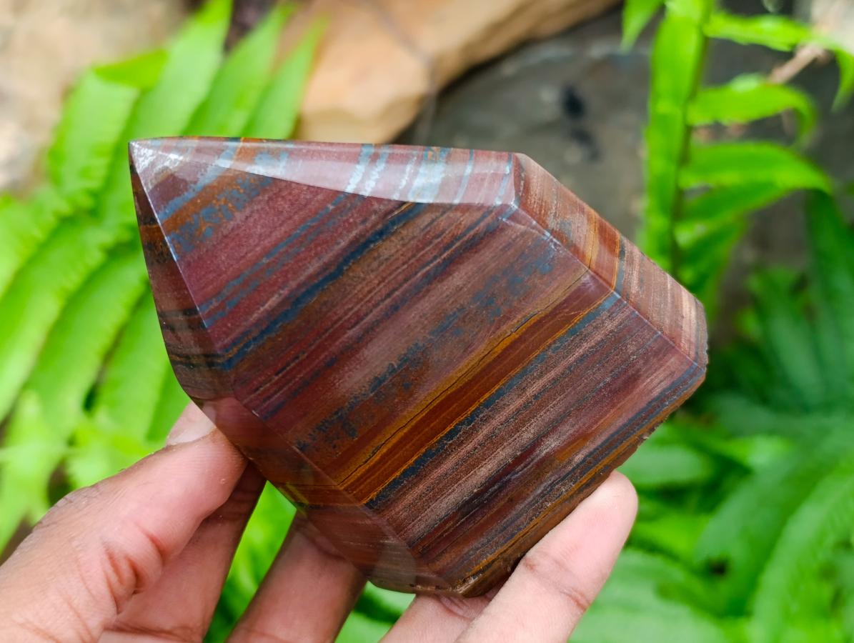 Polished Banded Tiger Iron Display Crystals x 4 From South Africa - Toprock Gemstones and Minerals 