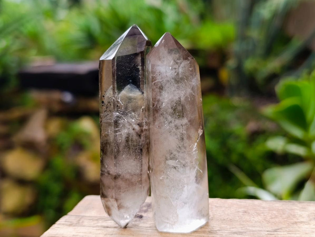 Polished Quartz Crystals With Inclusions x 17 From Madagascar - Toprock Gemstones and Minerals 