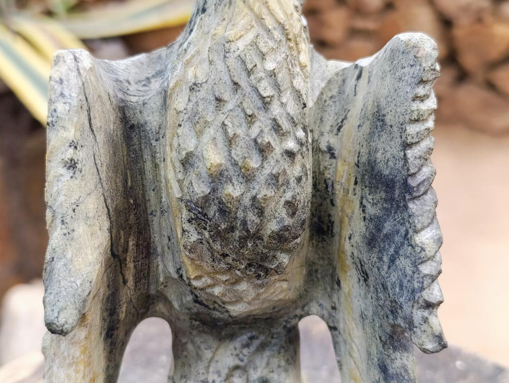 Large Hand Made Leopard Stone Dragon Carving x 1 From Nyanga, Zimbabwe - Toprock Gemstones and Minerals 