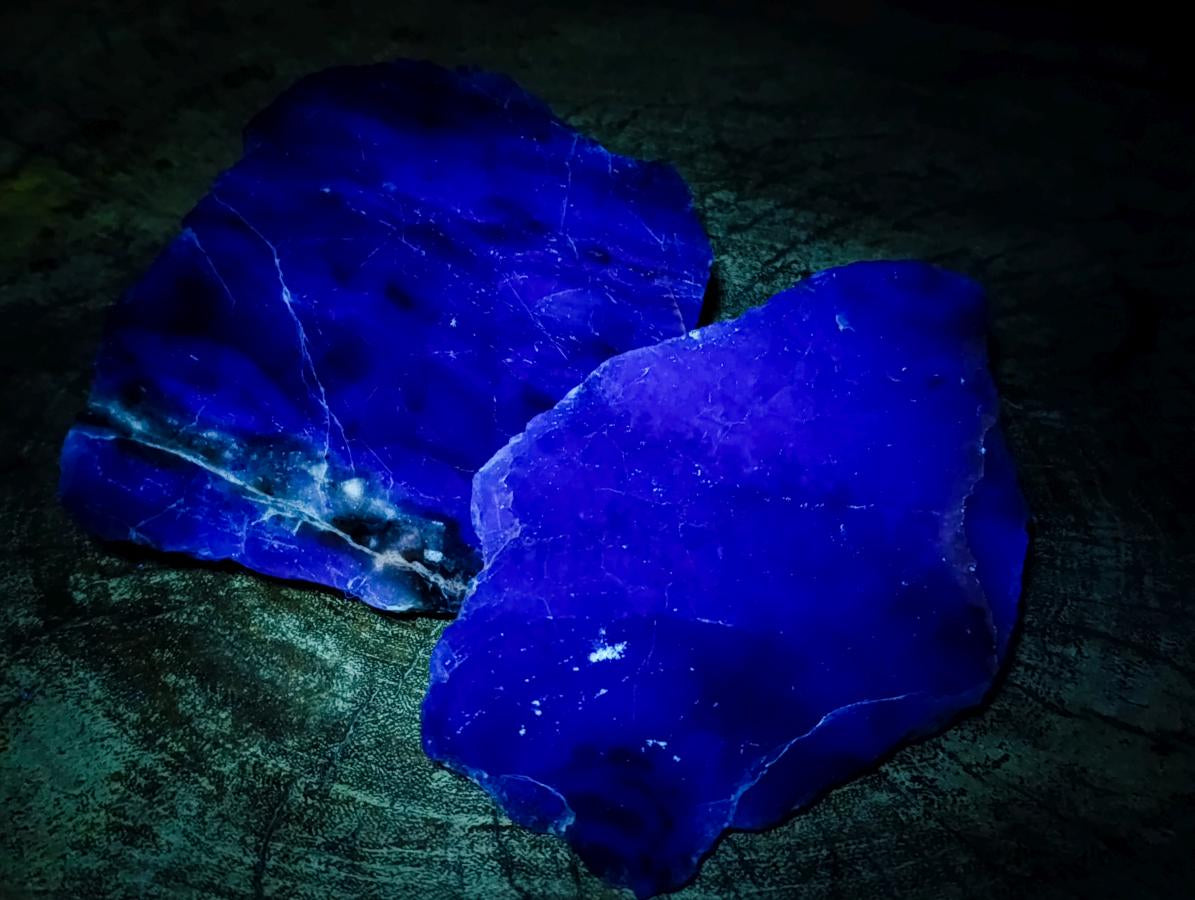 Polished Watermelon Fluorite Slices x 6 From Uis, Namibia - Toprock Gemstones and Minerals 