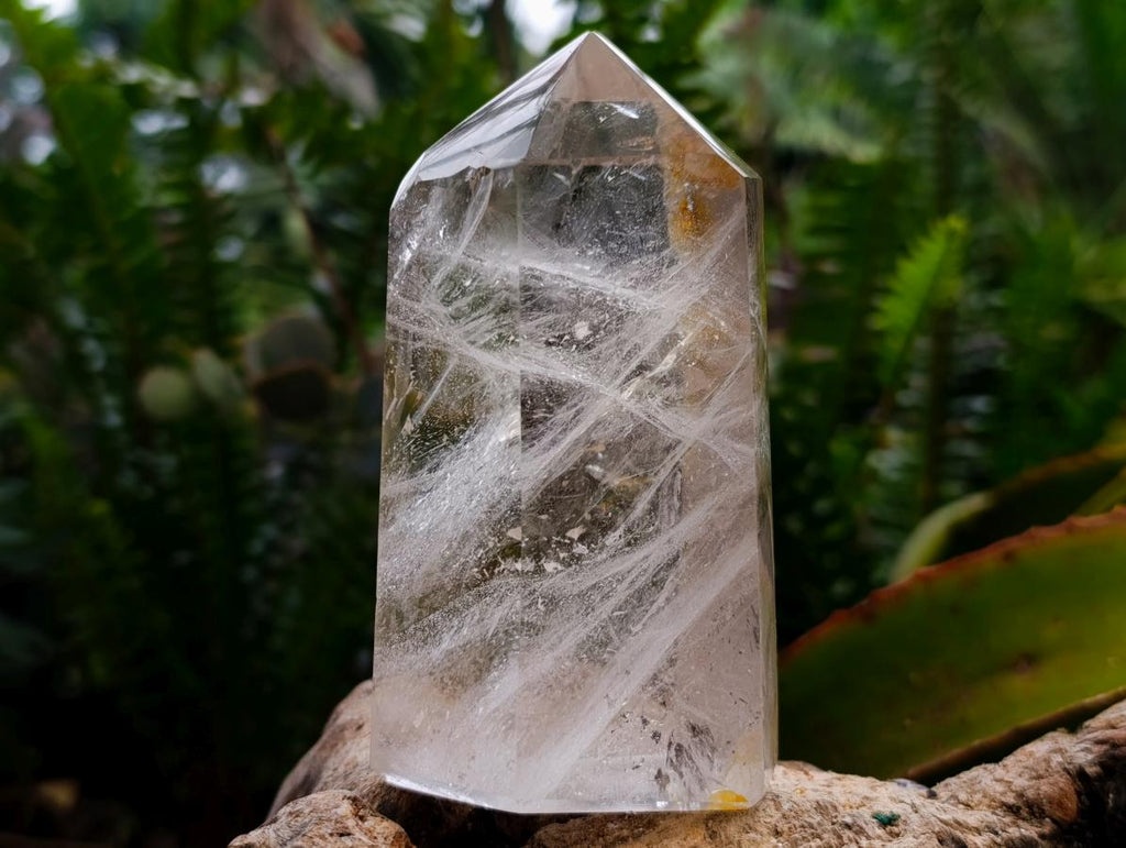 Polished Clear Quartz Display Crystals x 2 From Madagascar - Toprock Gemstones and Minerals 