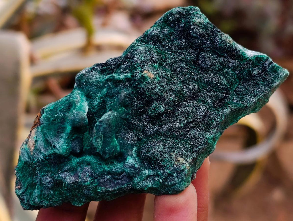 Natural Silky Malachite Specimens x 6 From Kasompe, Congo - Toprock Gemstones and Minerals 