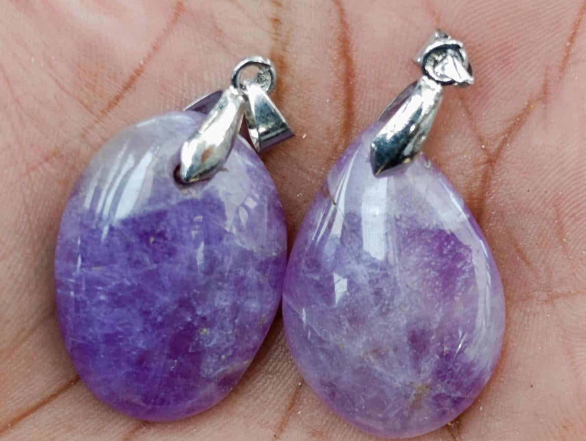 Polished Mixed Mineral Pendants x 20 From Madagascar - Toprock Gemstones and Minerals 