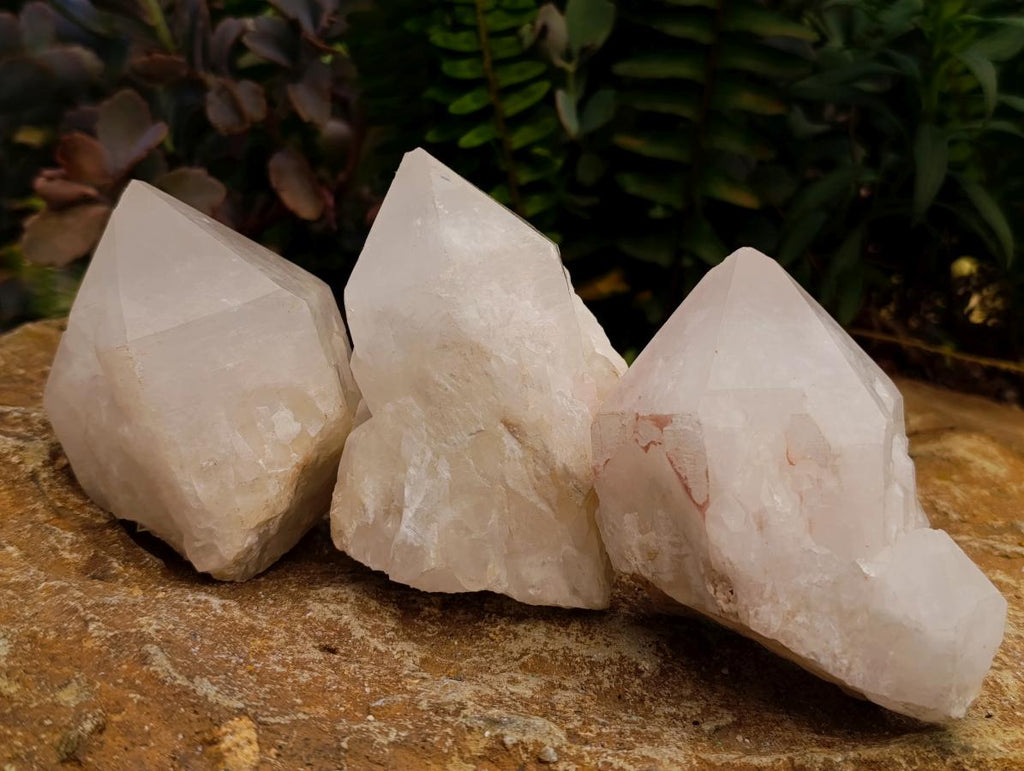 Natural Castle Quartz Crystals x 12 From Madagascar - Toprock Gemstones and Minerals 