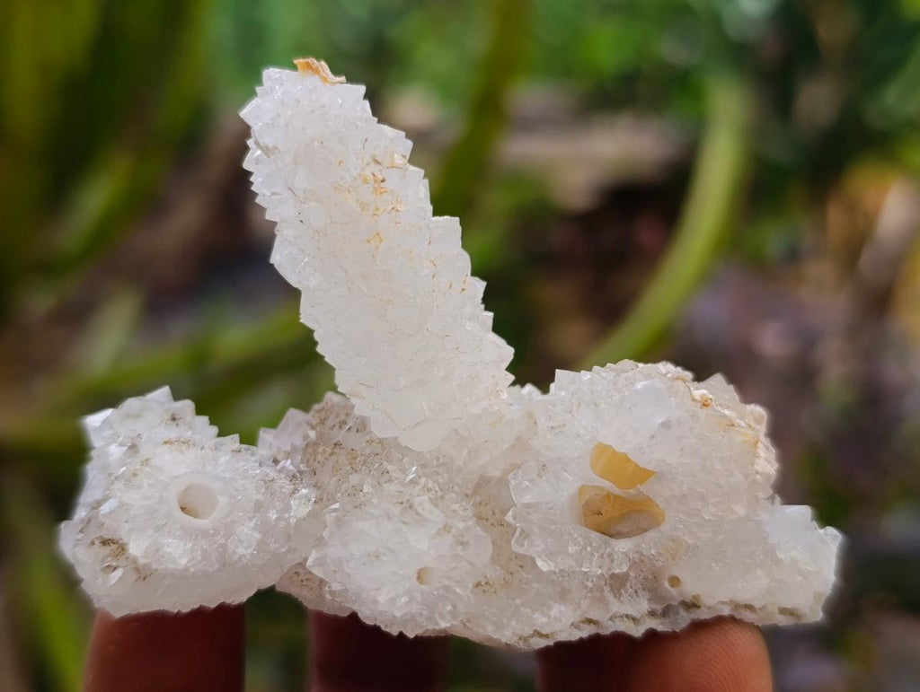 Natural Drusy Snow Finger Crystals x 35 From Albert's Mountain, Lesotho - Toprock Gemstones and Minerals 