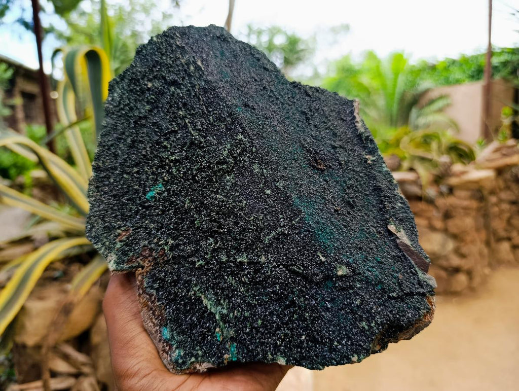 Natural Large Libethenite Crystals on Dolomite Matrix Specimen x 1 From Shituru, Congo - Toprock Gemstones and Minerals 