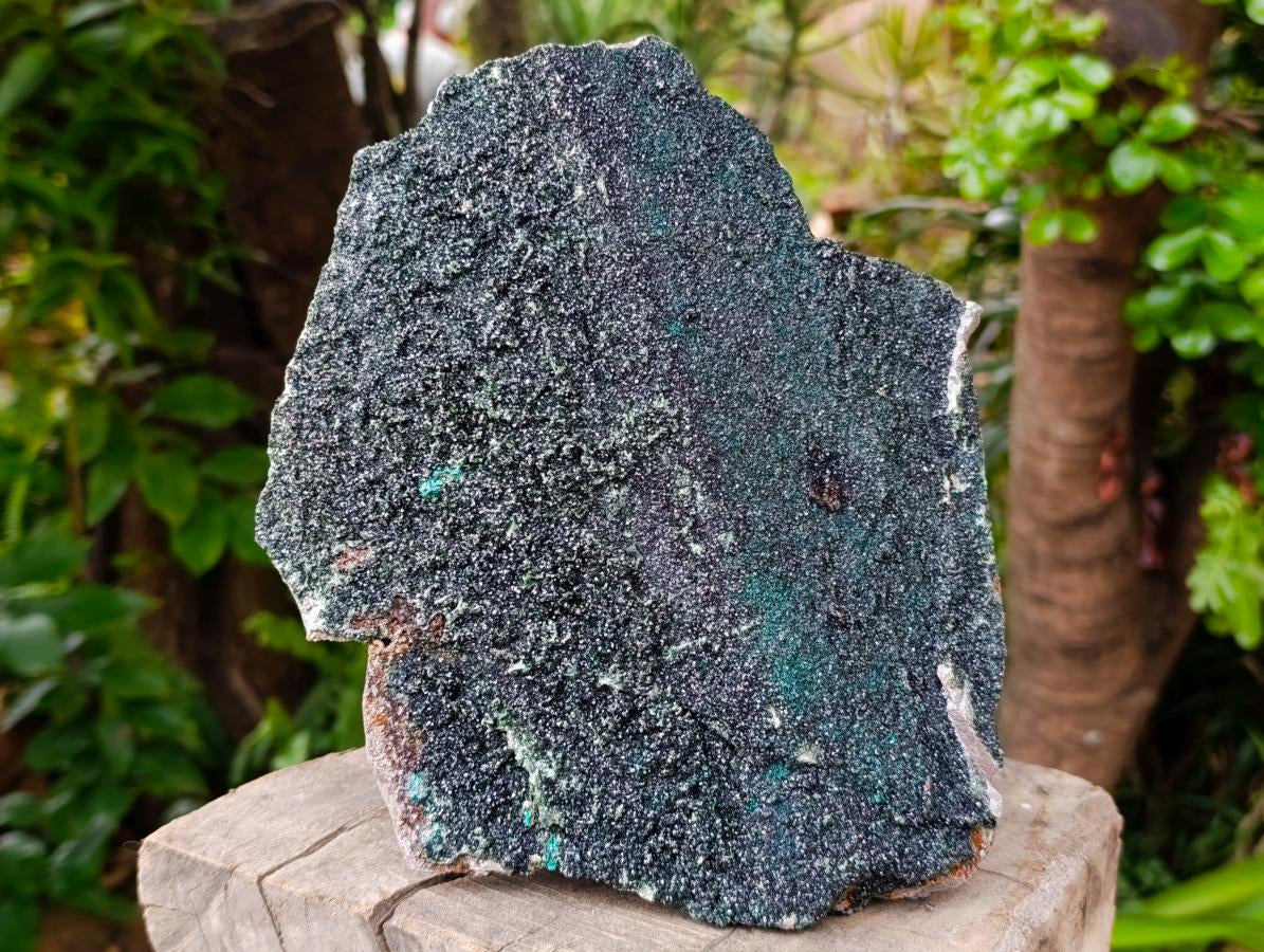 Natural Large Libethenite Crystals on Dolomite Matrix Specimen x 1 From Shituru, Congo - Toprock Gemstones and Minerals 