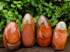 Polished Polychrome Jasper Standing Free Forms x 4 From NW Coast, Madagascar - Toprock Gemstones and Minerals 