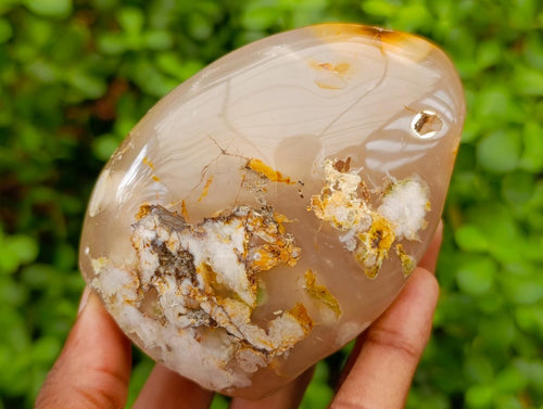 Polished Flower Agate Standing Free Forms x 3 From Antsahalova, Madagascar - Toprock Gemstones and Minerals 