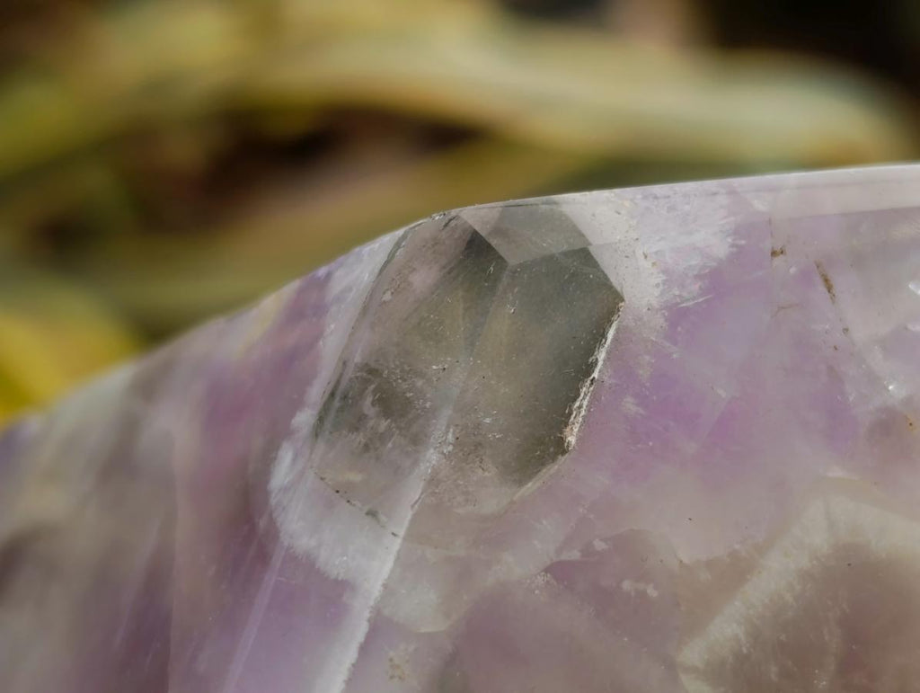 Polished Chevron Amethyst Crystals x 2 From Madagascar - Toprock Gemstones and Minerals 