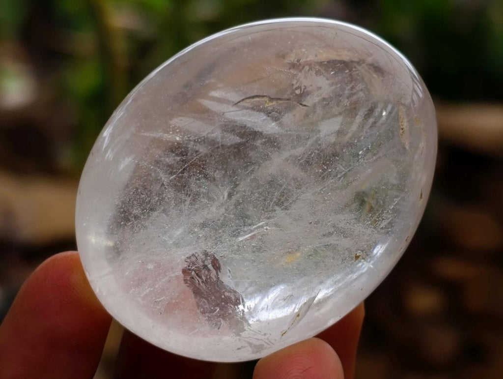 Polished Clear Quartz Crystal Galets x 24 From Madagascar - Toprock Gemstones and Minerals 