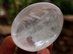 Polished Clear Quartz Crystal Galets x 24 From Madagascar - Toprock Gemstones and Minerals 