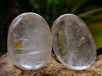 Polished Clear Quartz Crystal Galets x 24 From Madagascar - Toprock Gemstones and Minerals 