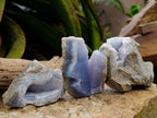 Natural Blue Lace Agate Geode Specimens x 12 From Nsanje, Malawi - Toprock Gemstones and Minerals 