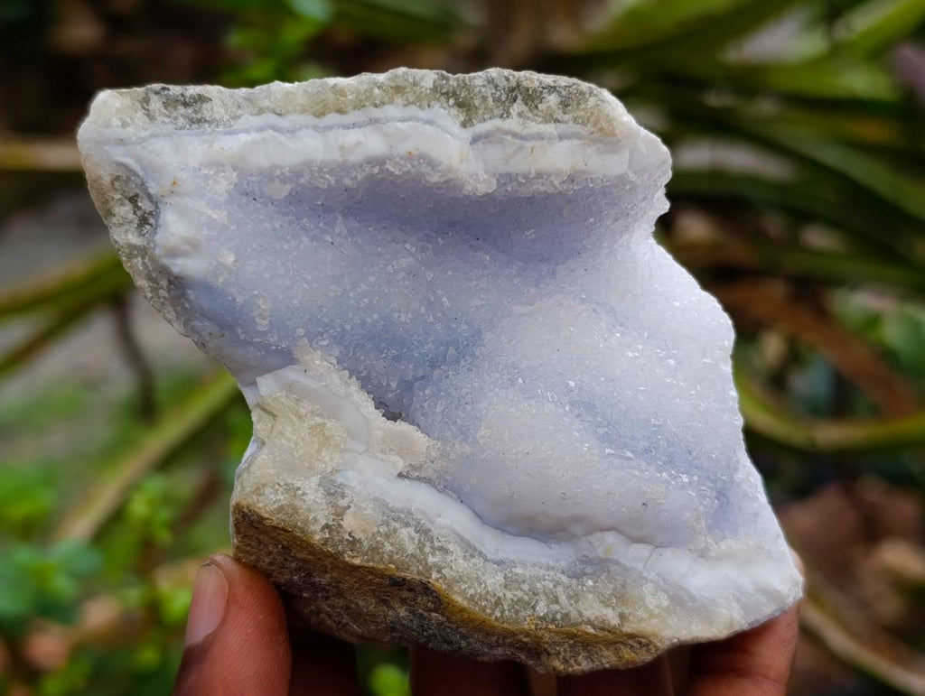 Natural Blue Lace Agate Geode Specimens x 12 From Nsanje, Malawi - Toprock Gemstones and Minerals 