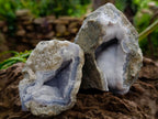 Natural Blue Lace Agate Geode Specimens x 12 From Nsanje, Malawi - Toprock Gemstones and Minerals 