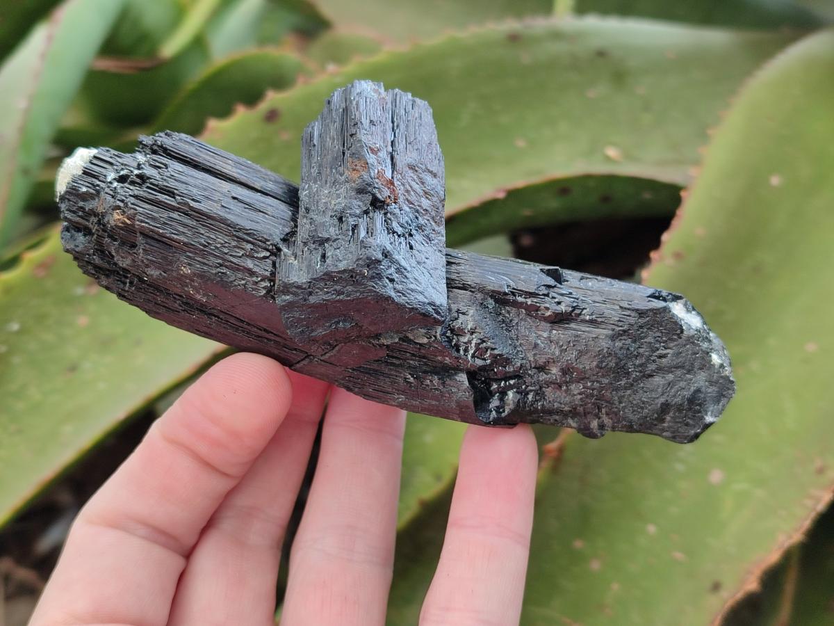 Natural Schorl Black Tourmaline Specimens x 6 From Erongo, Namibia - Toprock Gemstones and Minerals 