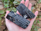 Natural Schorl Black Tourmaline Specimens x 6 From Erongo, Namibia - Toprock Gemstones and Minerals 