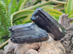 Natural Schorl Black Tourmaline Specimens x 6 From Erongo, Namibia - Toprock Gemstones and Minerals 