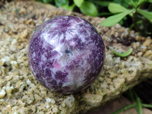 Polished Lepidolite Spheres x 4 From Ambatondrazaka, Madagascar - Toprock Gemstones and Minerals 