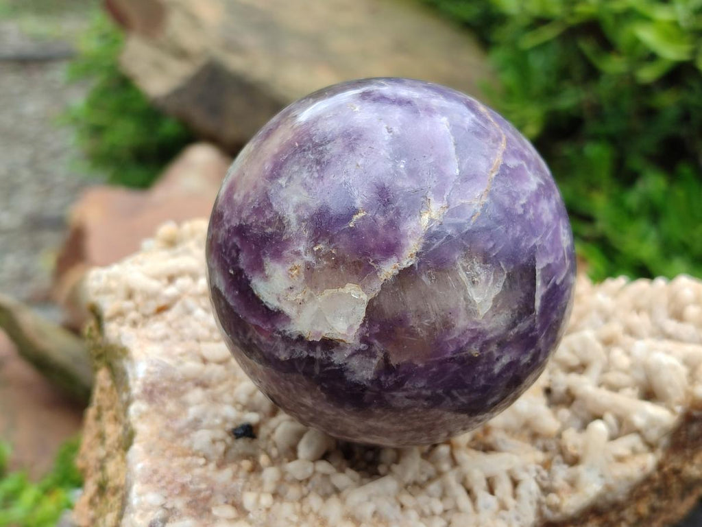 Polished Lepidolite Spheres x 4 From Ambatondrazaka, Madagascar - Toprock Gemstones and Minerals 